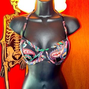 Vintage Victoria’s Secret Paisley Push-up Bikini Top